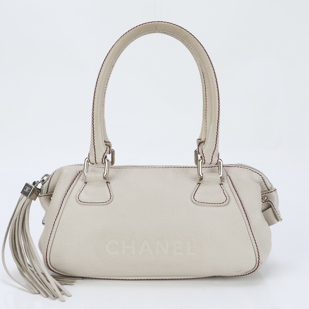 Chanel Boutique Leather Handbag Tote